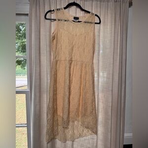 Elegant Cream Lace Dress